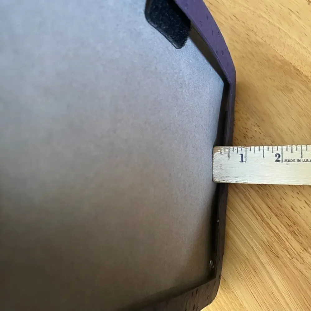 CaseMate Ipad Case Purple Ostrich Leather Snap Closure 7.5